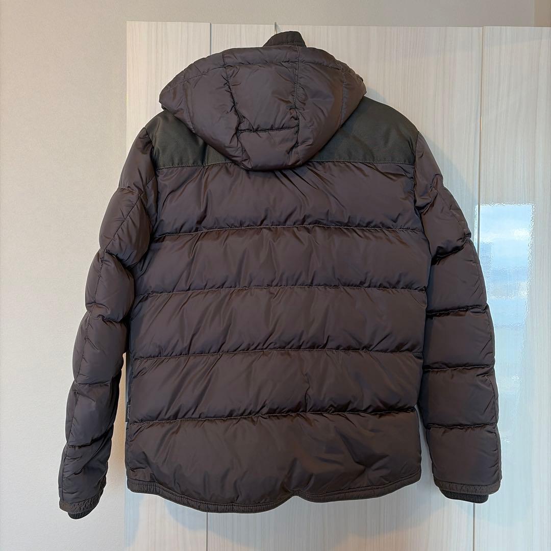 MONCLER フード付きダウンジャケット グレー
