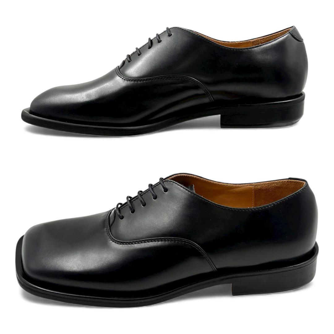 【新品】 エンダースキーマ ベアフットバルモラル 革靴 4 ブラック スクエア