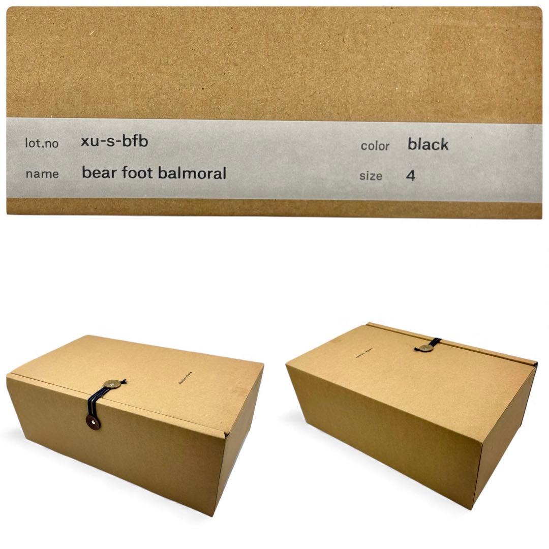 【新品】 エンダースキーマ ベアフットバルモラル 革靴 4 ブラック スクエア