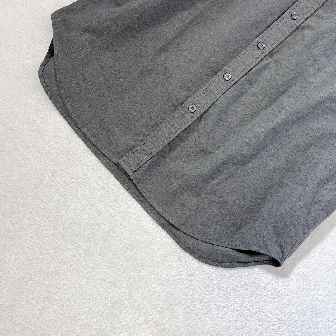 極美品 HUF ハフ シャツ 《M》 オックスフォード ロゴ 長袖 ボタンダウン