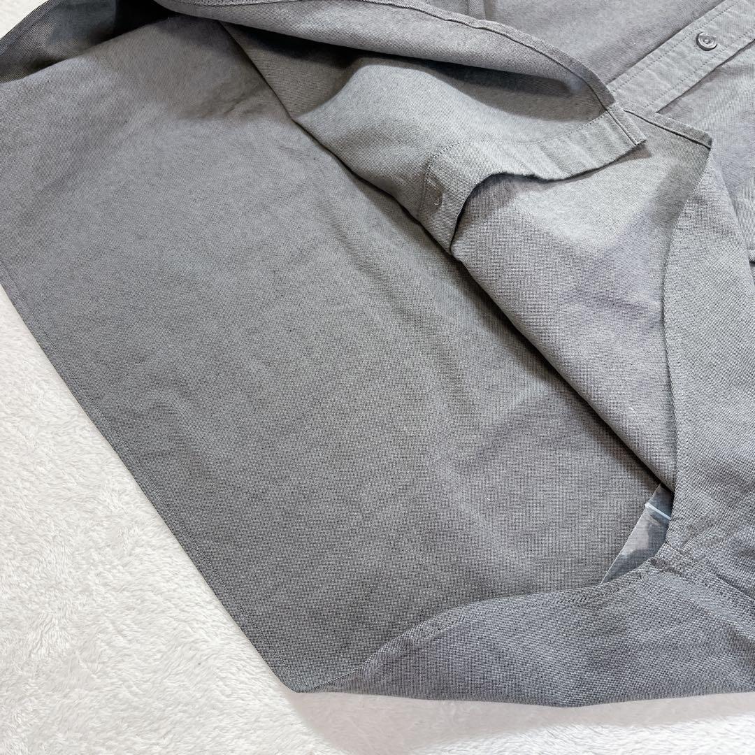 極美品 HUF ハフ シャツ 《M》 オックスフォード ロゴ 長袖 ボタンダウン