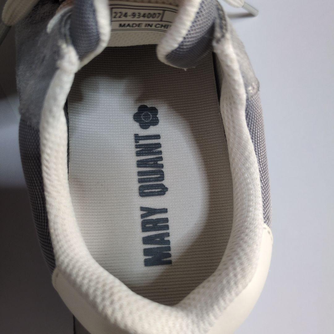 マリークワント　デイジーエンブロコンビ スニーカー　グレー　22.5cm