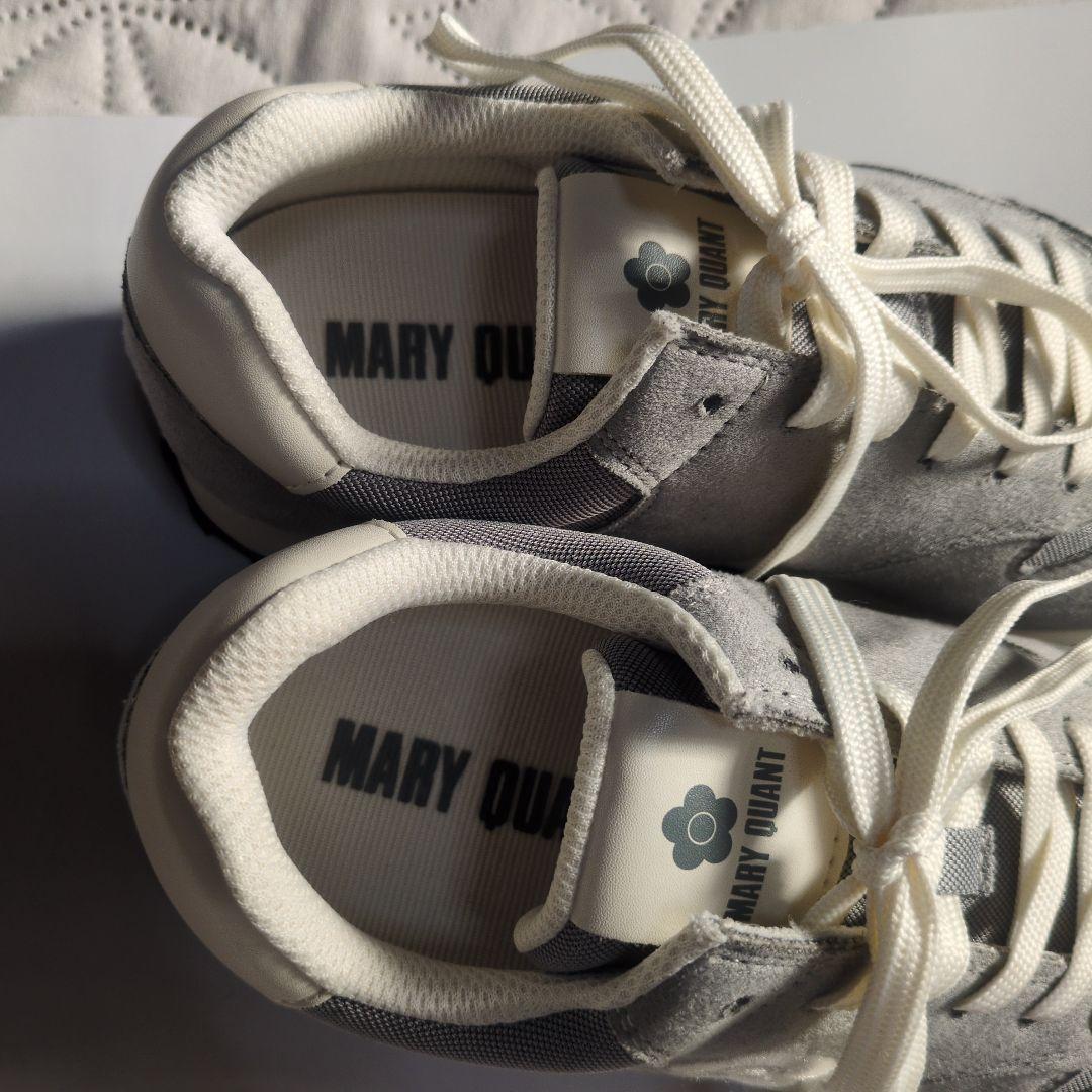 マリークワント　デイジーエンブロコンビ スニーカー　グレー　22.5cm