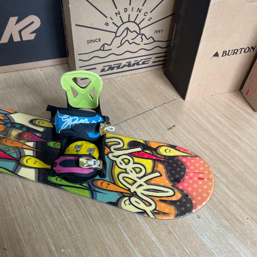 SPOON　スプーン　キッズスノーボードセット　バイン付4点セット