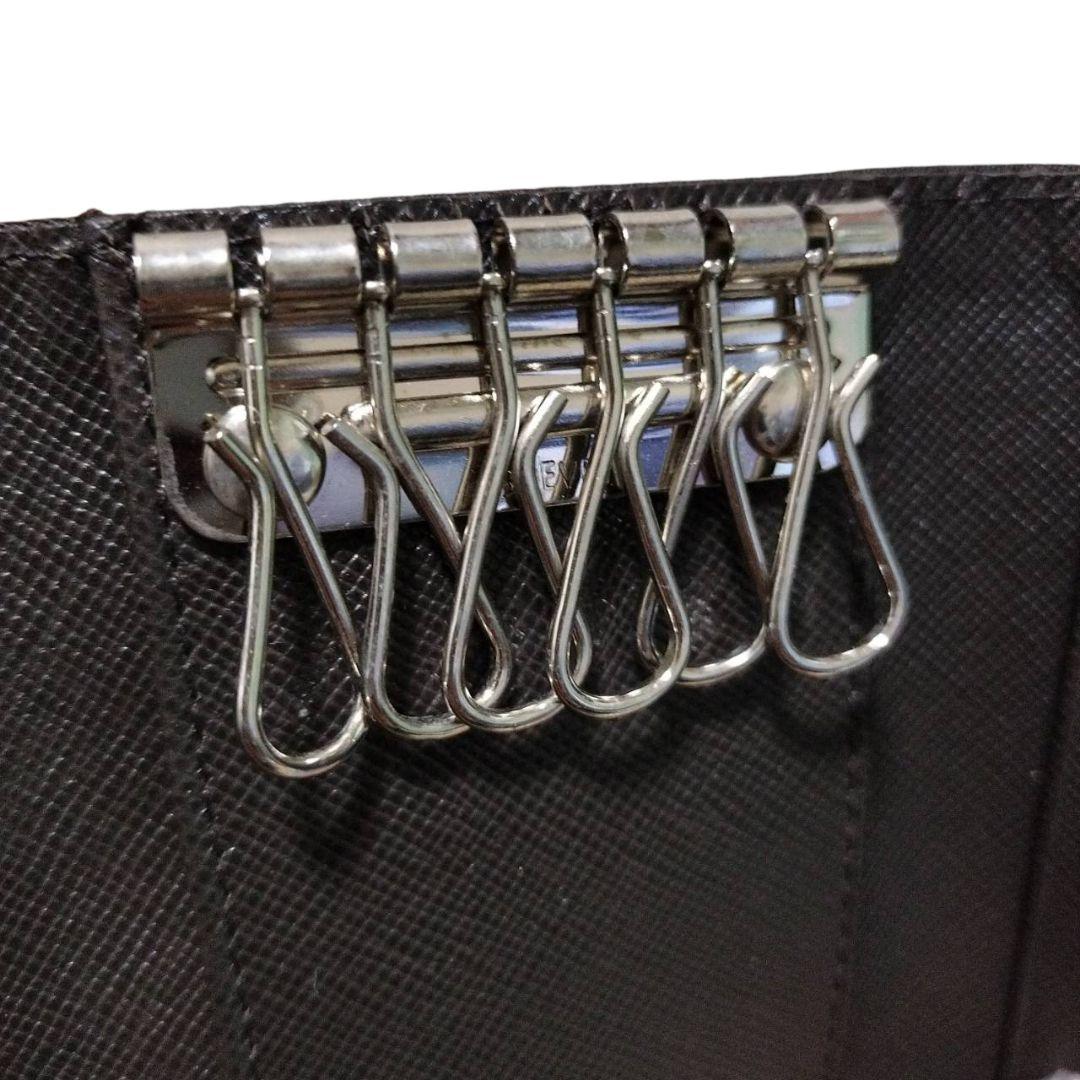 【未使用級】 PRADA プラダ キーケース 3角ロゴ 6連 テスートナイロン