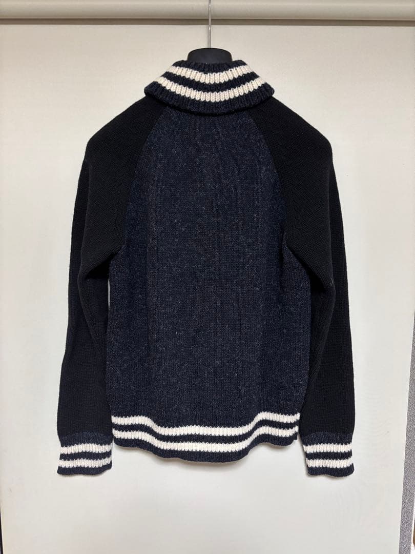 eYe JUNYA WATANABE MAN ニットスタジャン L ネイビー