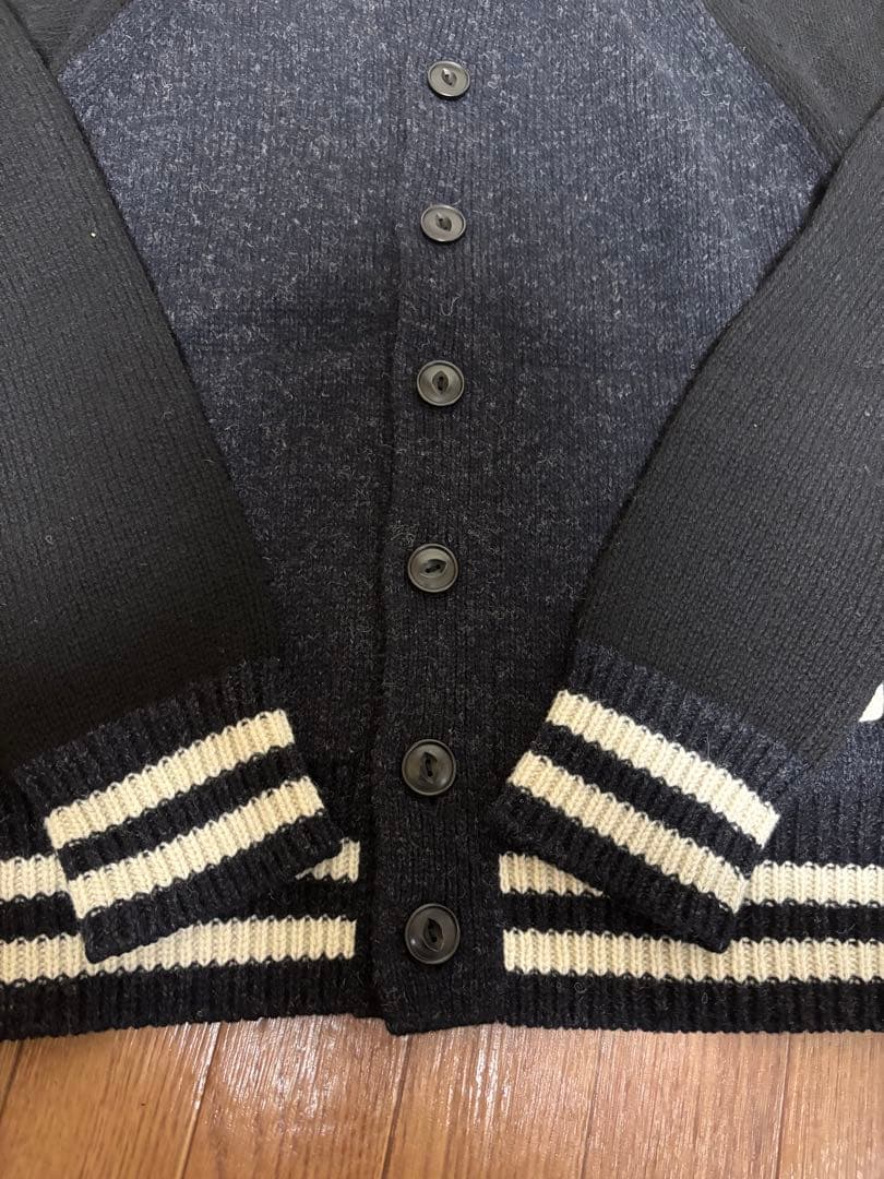 eYe JUNYA WATANABE MAN ニットスタジャン L ネイビー