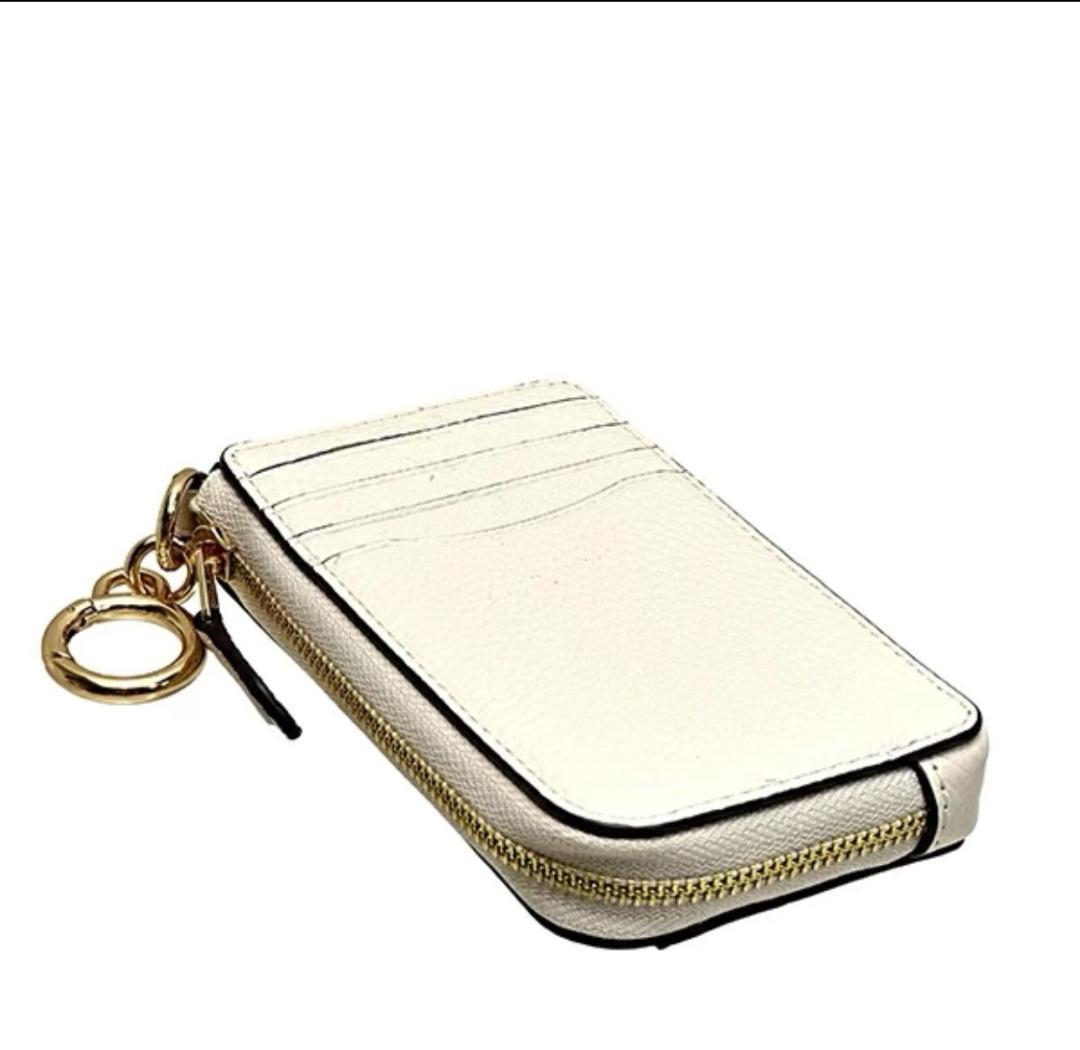 初売りCOACH コーチ カードケース ケース キーリング ぺブルレザー