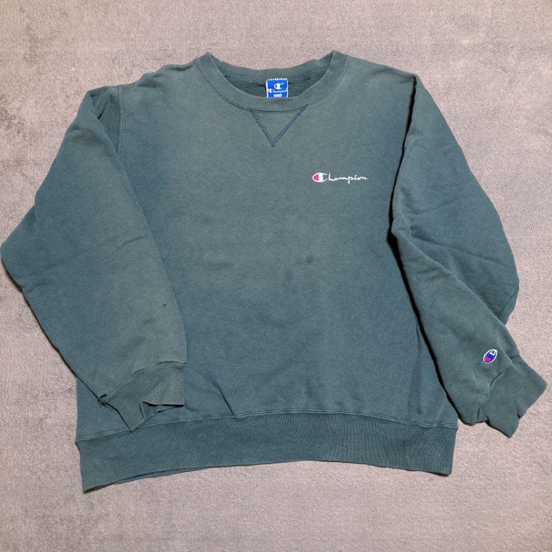 青刺繍タグ チャンピオン リバースウィーブ US 80s - メルカリ