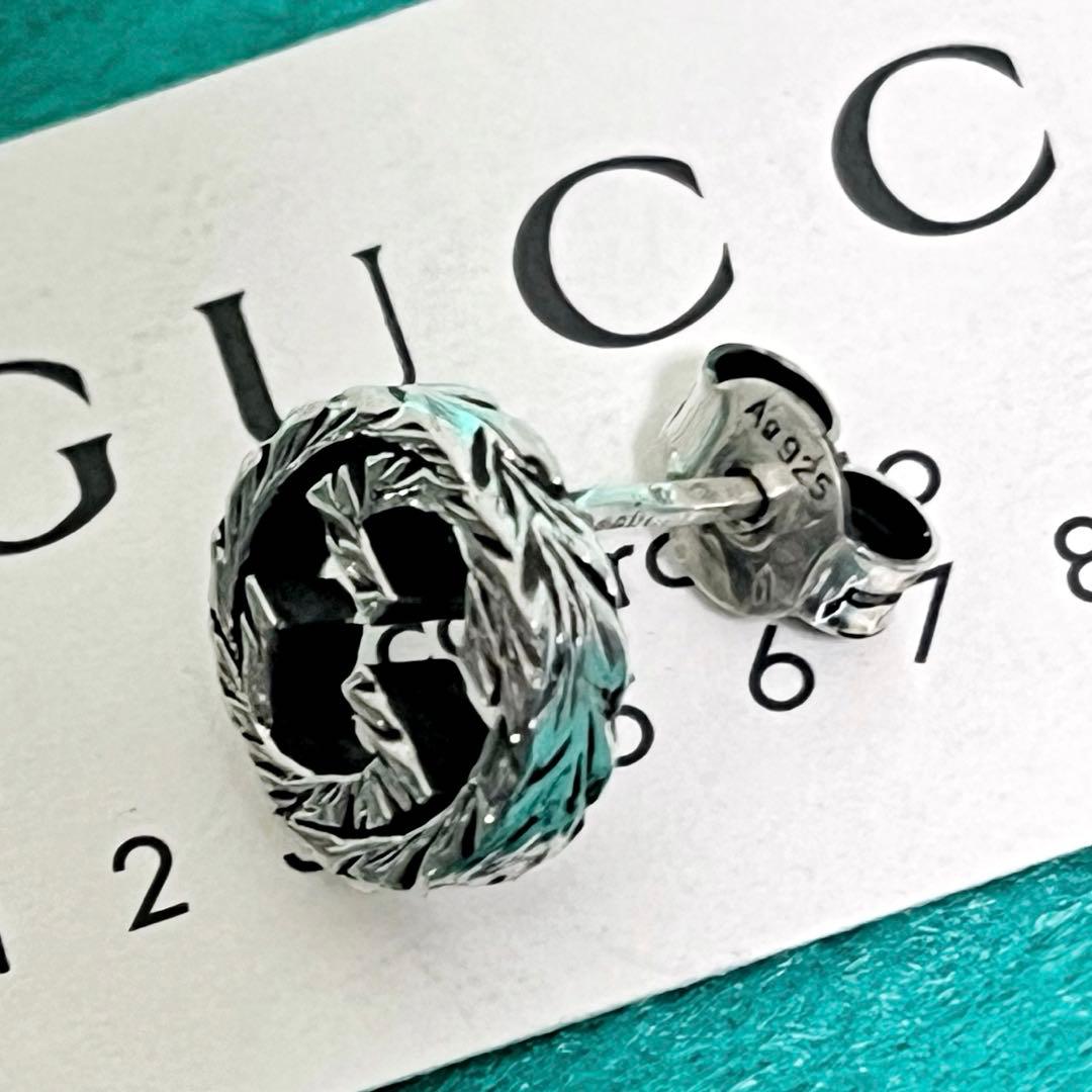 美品‼️GUCCI 燻‼️インターロッキングピアス　片耳‼️