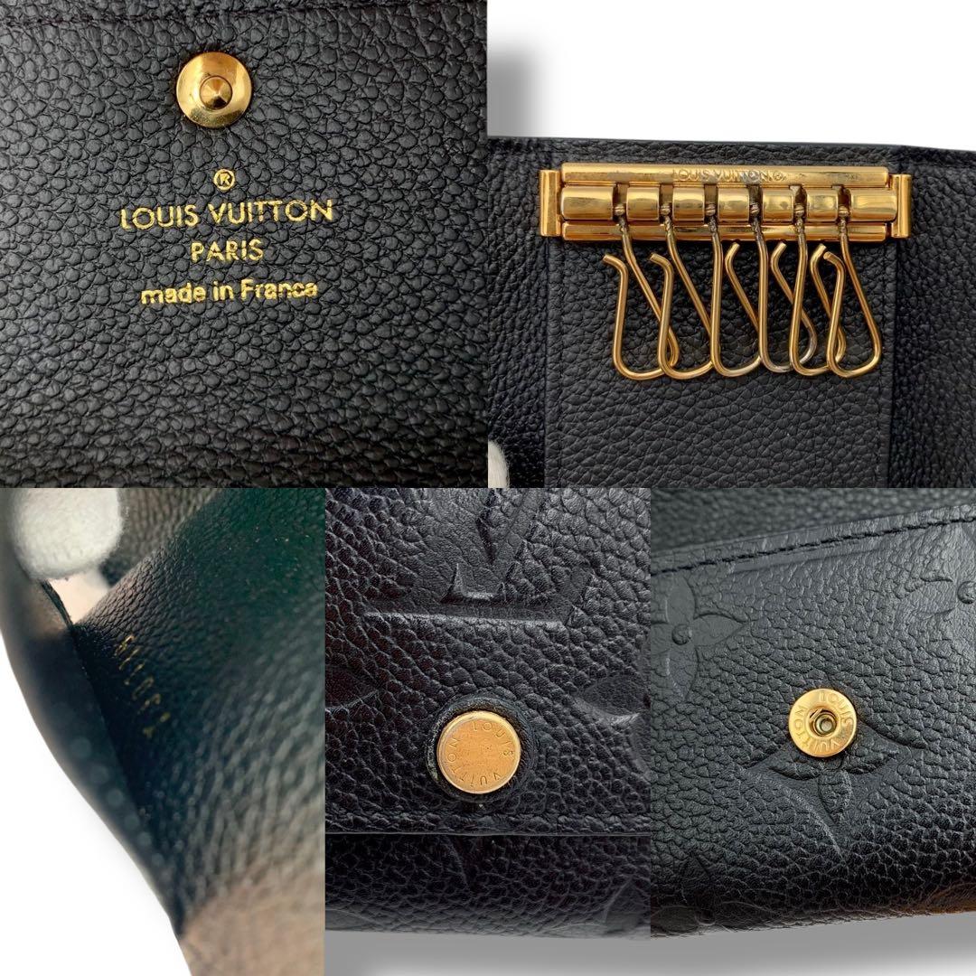 美品✨ルイヴィトン アンプラント ミュルティクレ 6連キーケース ノワール 黒