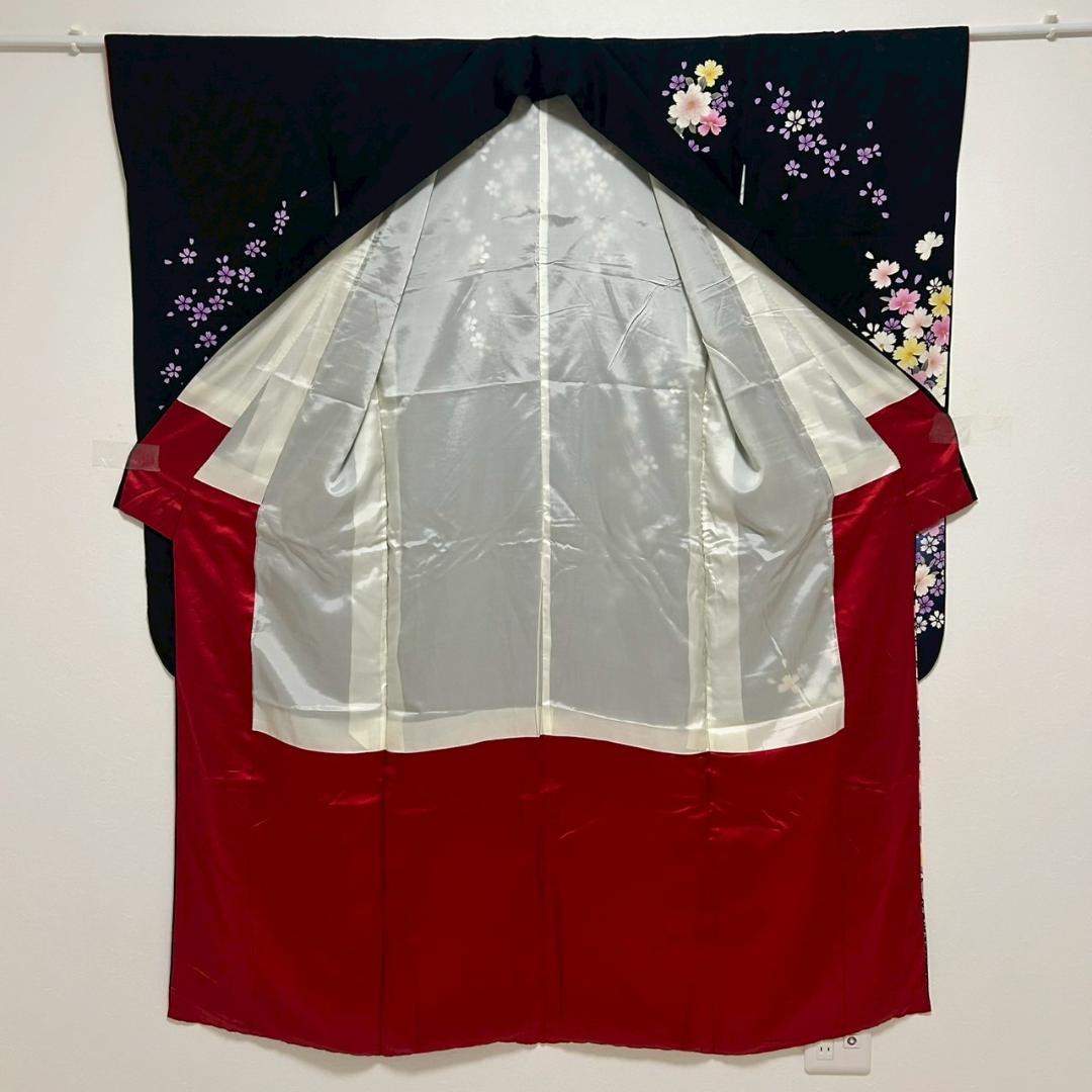 KP1764 振袖 身丈174cm 正絹 着物 成人式 トールサイズ