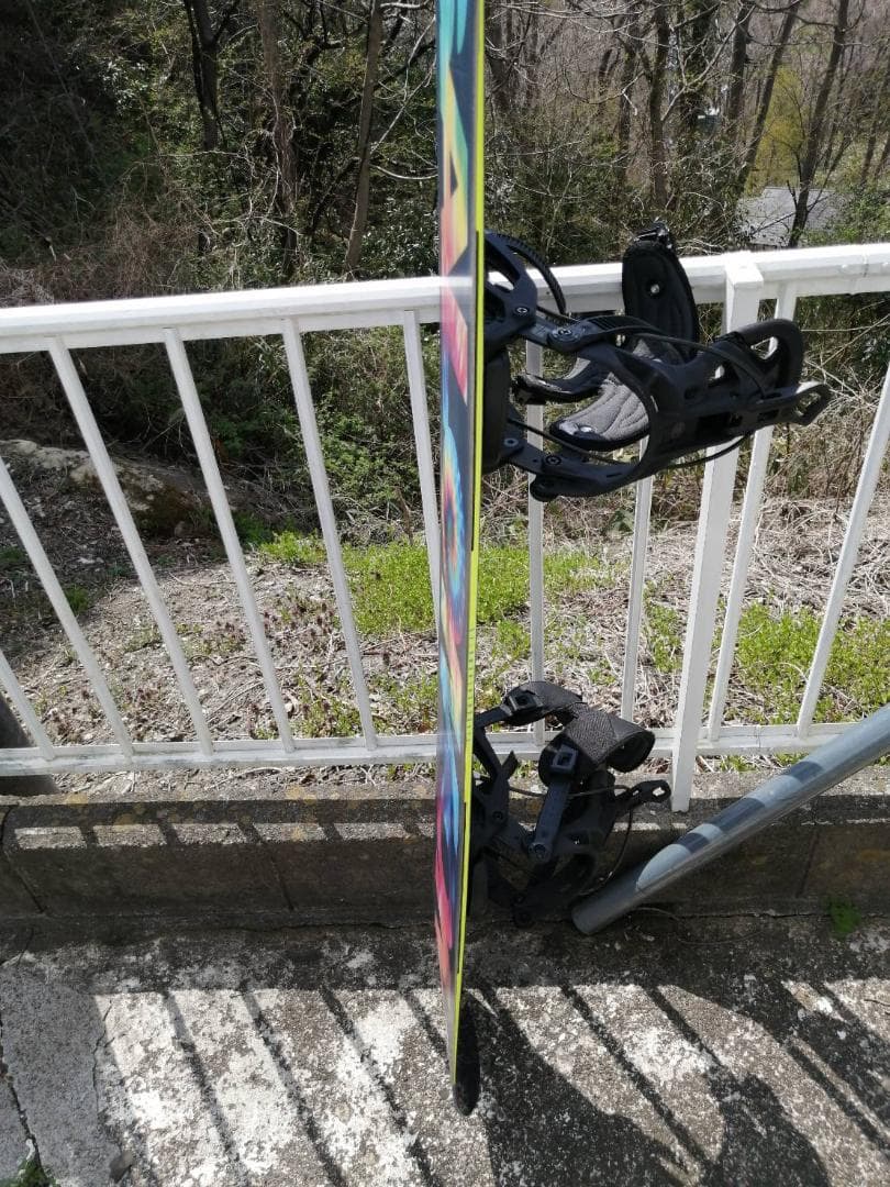 SALOMON シークエンス158カラフル スノーボード ビンディング付き