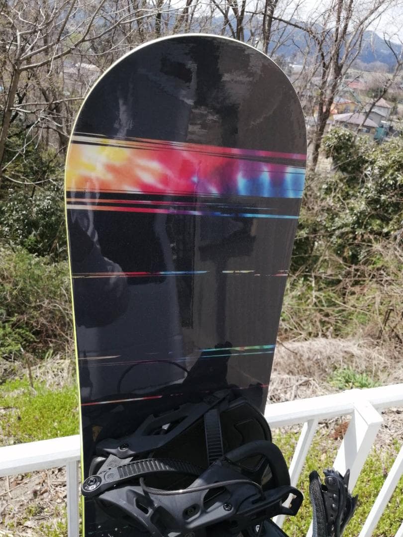 SALOMON シークエンス158カラフル スノーボード ビンディング付き