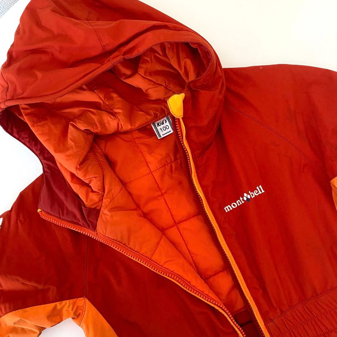 mont-bell モンベル スノーウェア 100 オレンジ ジャンプスーツ - メルカリ