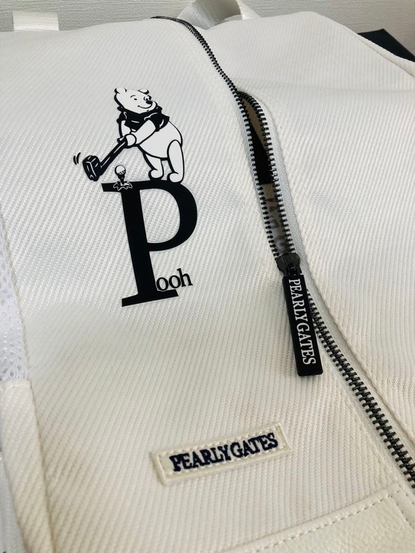 新品 パーリーゲイツ プーさんシューズケース 白 PEARLY GATES