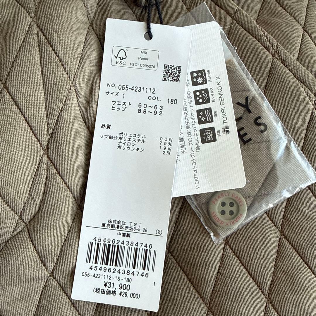 新品未使用！PEARLY GATES キルティングゴルフパンツ カーキ