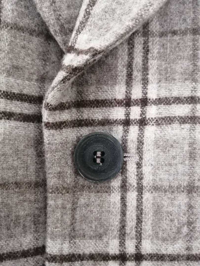 未使用　T-JACKET　ヴァージンウールカシミア　イタリア製チェスターコート