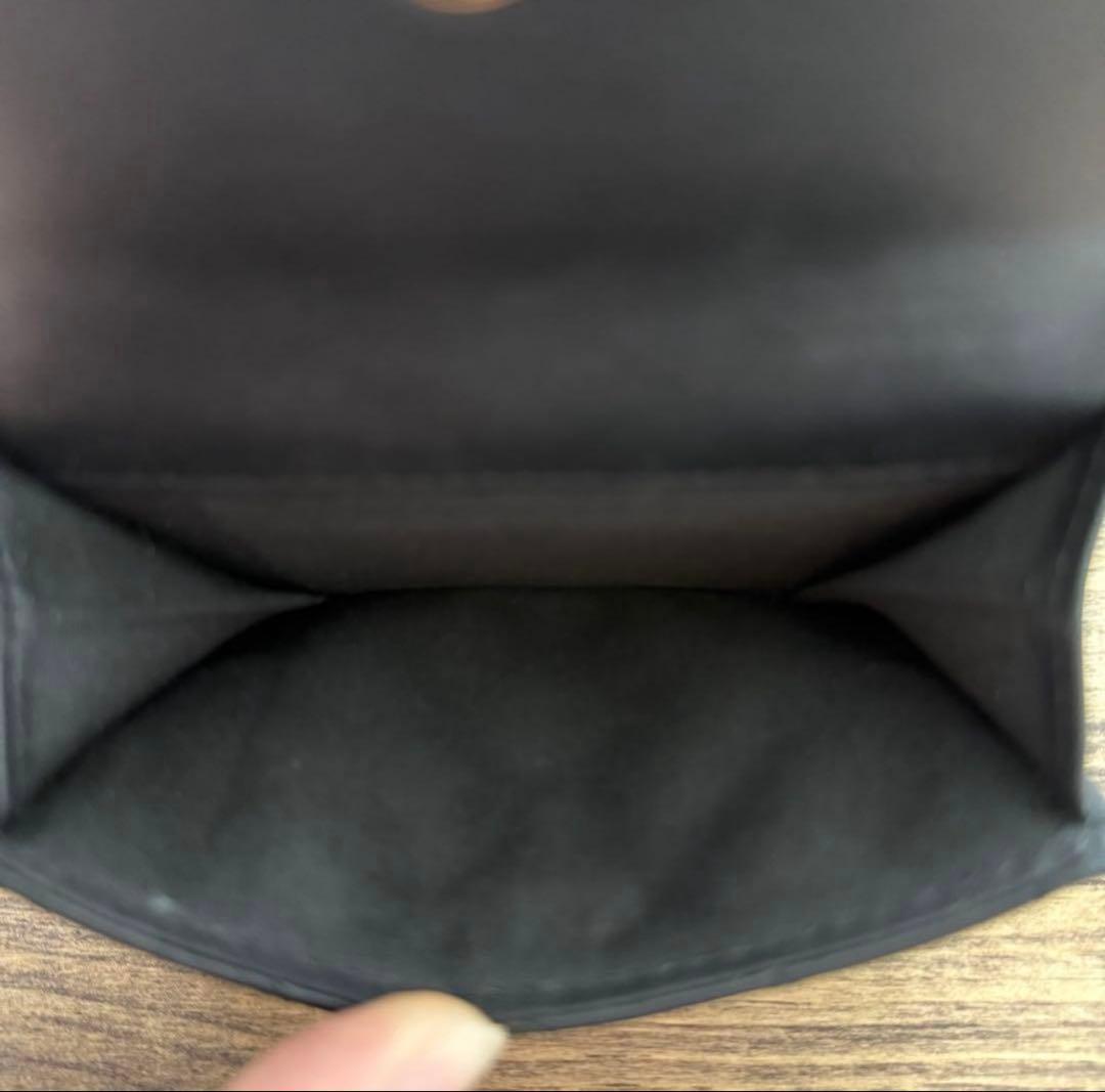 最終価格　ボーイシャネル ラムスキン　ゴールド金具　黒　三つ折り財布