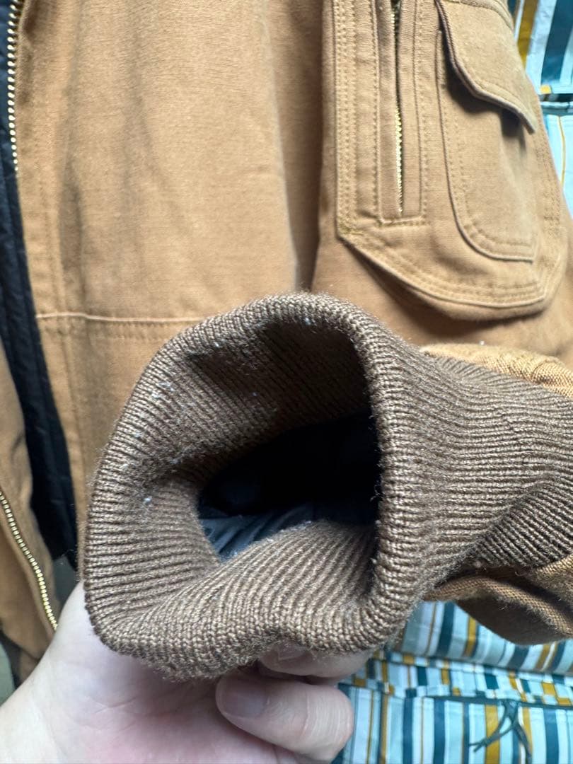 ジャケット・アウター Sasquatchfabrix. PUFF WORK HOODIE Brown