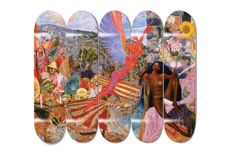 激レア FTC SANTANA ABRAXAS 5本スケートボードデッキセット