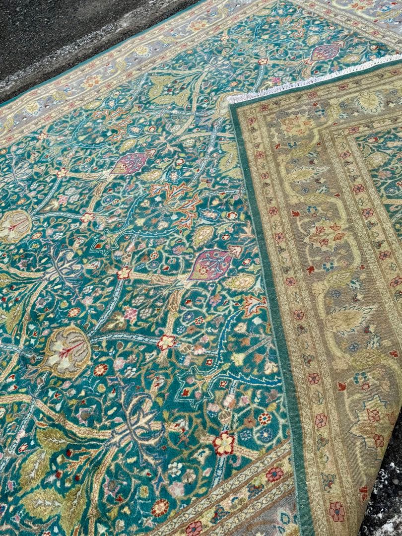 ペルシャ 絨毯 手織り タブリーズ 絨毯