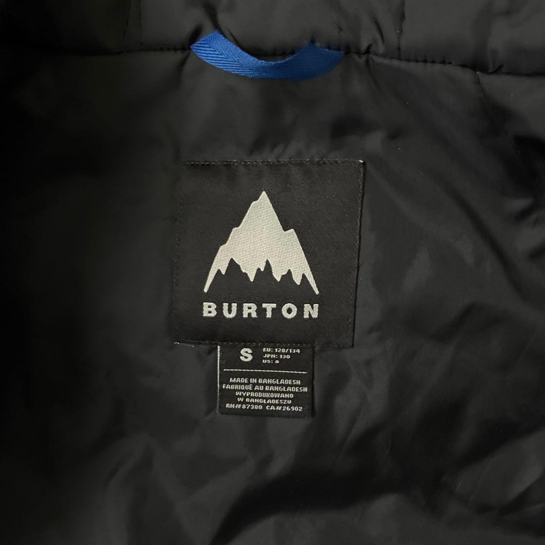 BURTON子ども用スノーボードウェア 上下セット宇宙柄黒　上S下M