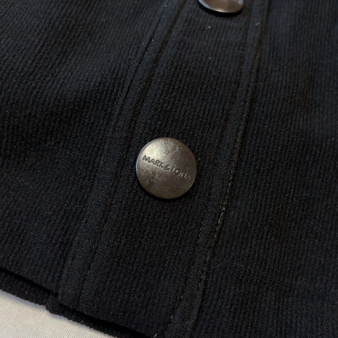 美品　マークアンドロナ　ストレッチ　コーデュロイ　スカート　中綿　ブラック