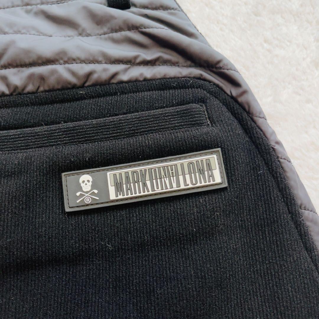 美品　マークアンドロナ　ストレッチ　コーデュロイ　スカート　中綿　ブラック