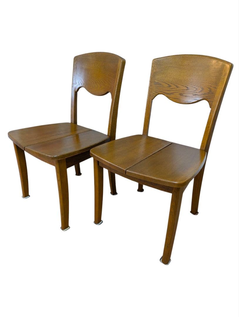 ②浜本工芸 ダイニングチェア ２脚セット DC-20 ヴィンテージ 木製
