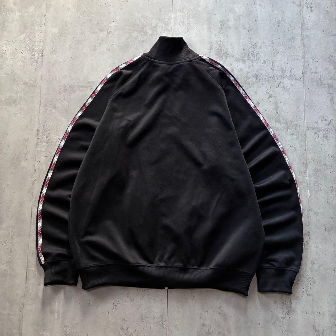 古着 FRED PERRY トラックジャケット 刺繍 サイドライン 黒 L