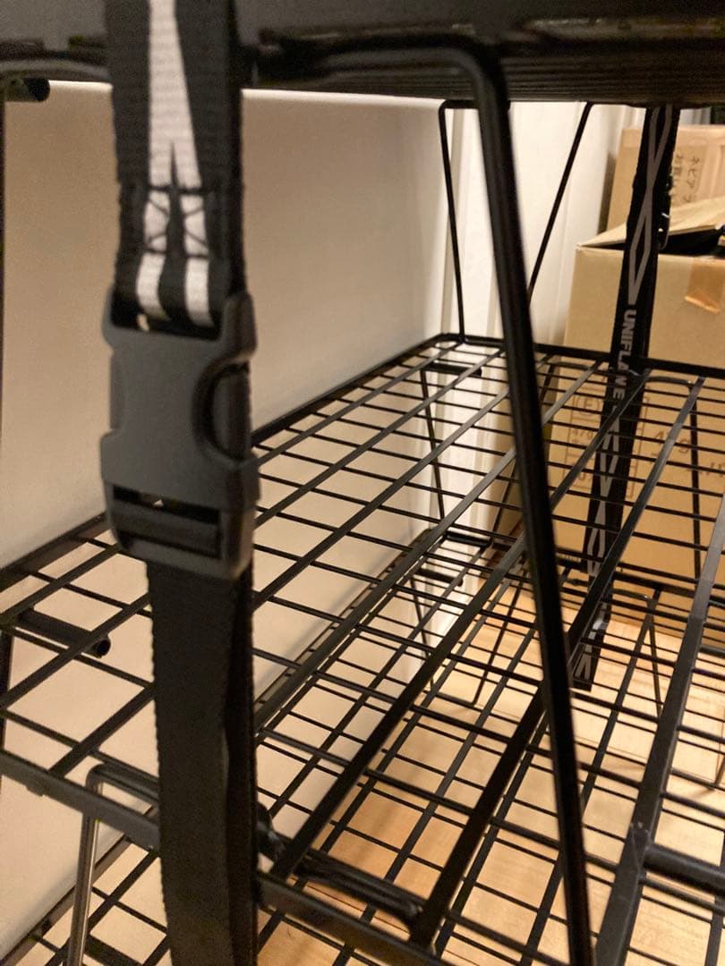 ユニフレーム　フィールドラック３台　ステンレス天板