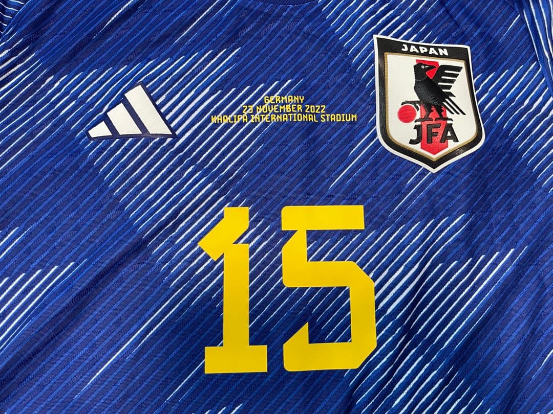 2022 日本代表ホームオーセンティックユニフォーム 15 鎌田大地 XL