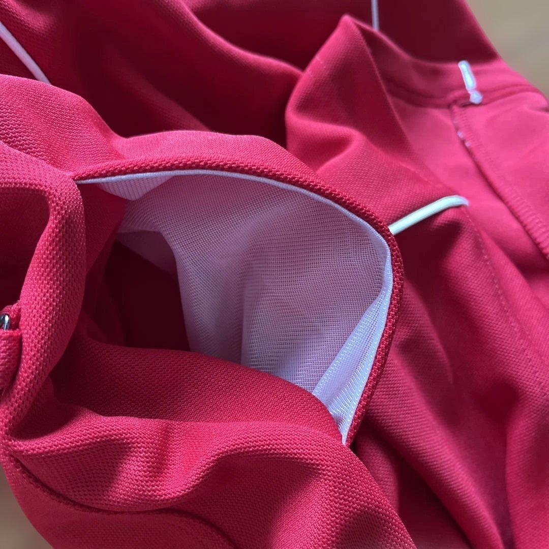 新品　タグ付　ミチコロンドン ゴルフウェア 半袖 ワンピース Sサイズ　赤