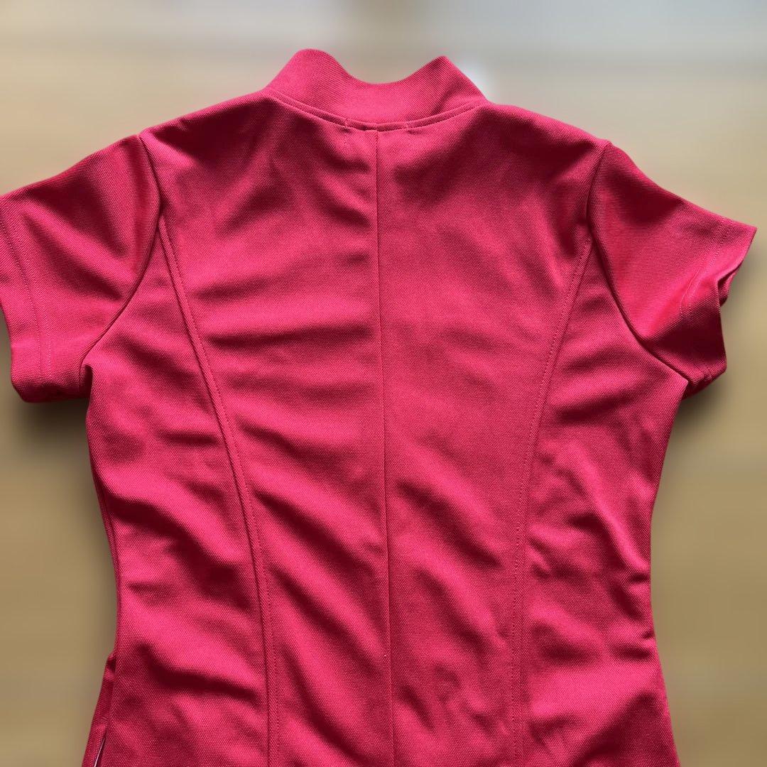 新品　タグ付　ミチコロンドン ゴルフウェア 半袖 ワンピース Sサイズ　赤