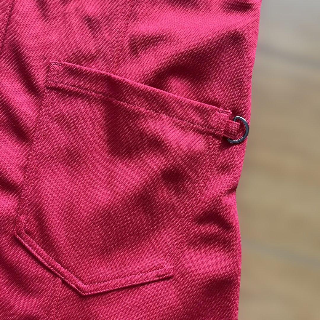 新品　タグ付　ミチコロンドン ゴルフウェア 半袖 ワンピース Sサイズ　赤