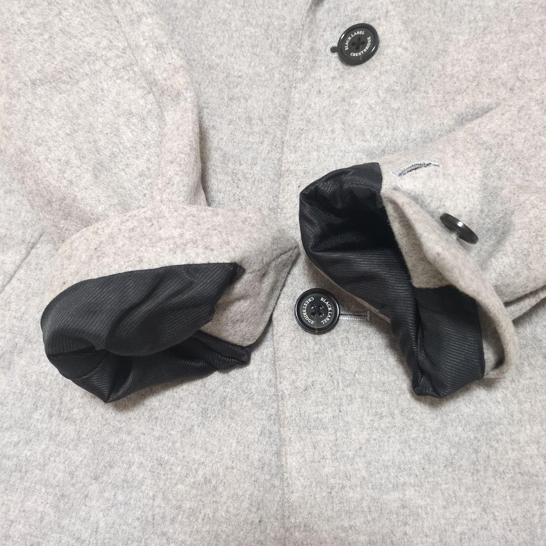 ブラックレーベルクレストブリッジ　チェスターコート　グレー　m カシミヤ