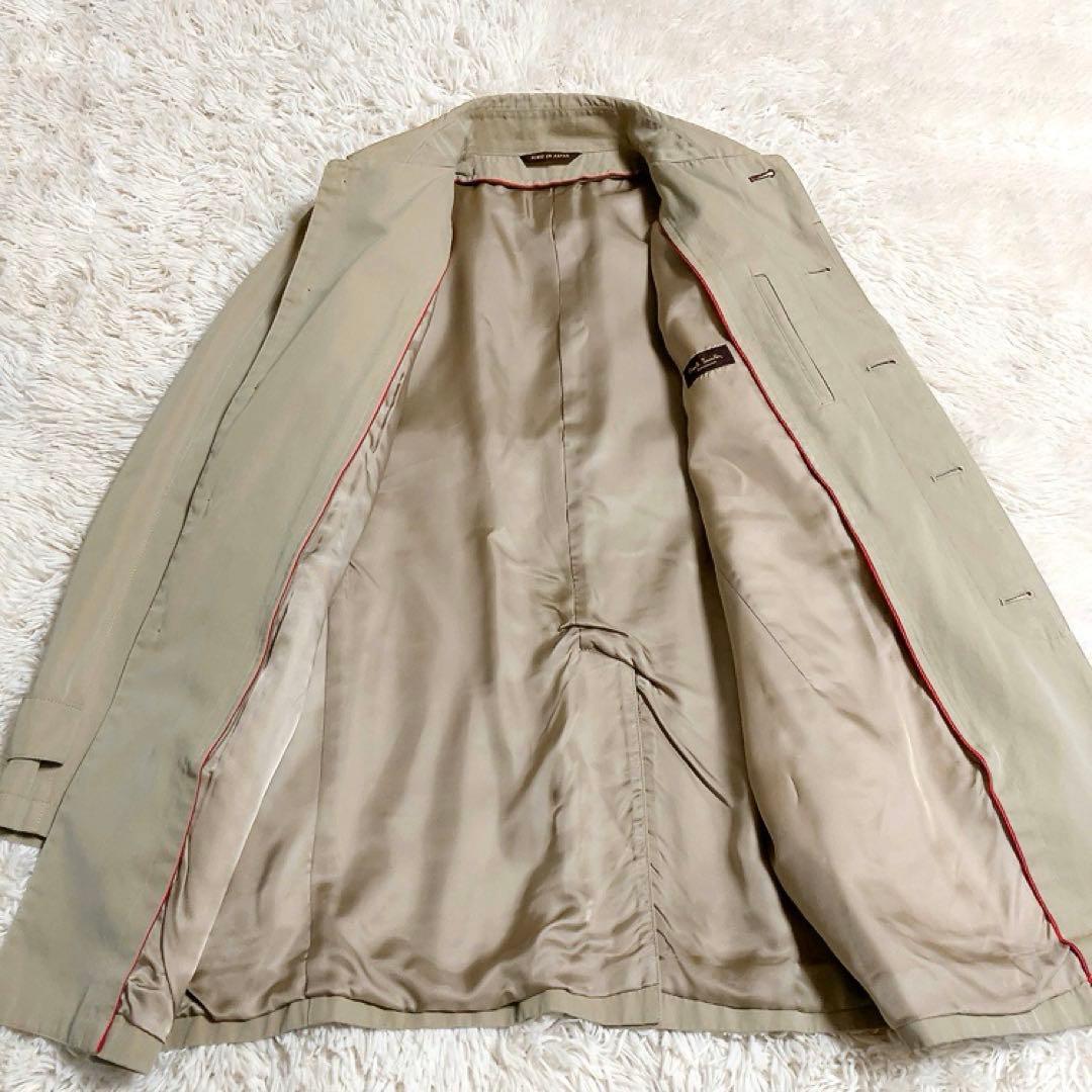 【花柄ライナー・美品】ポールスミスコレクション　ステンカラーコート　L　ベージュ