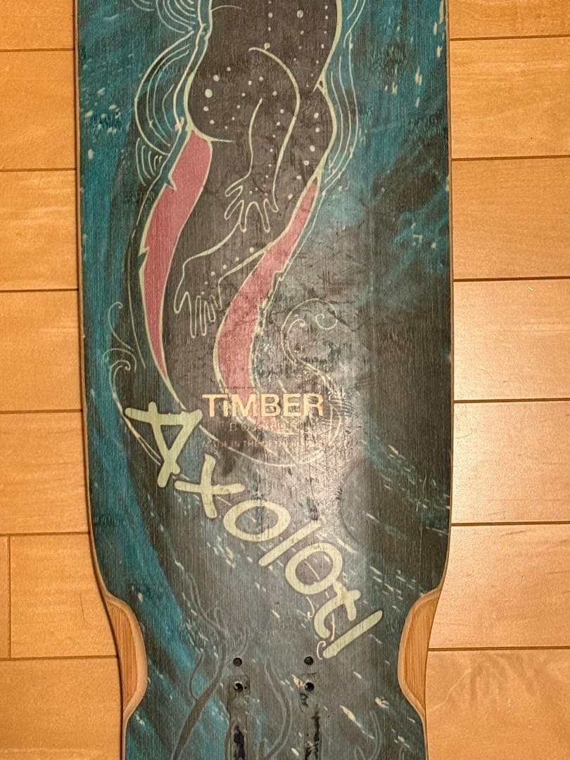 TIMBER Axolotl ロングスケートボード　デッキ