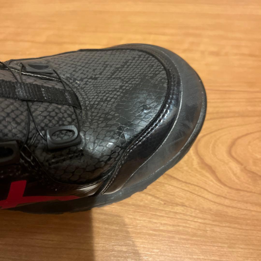 アシックス　安全靴　BOA 蛇柄　25.5cm