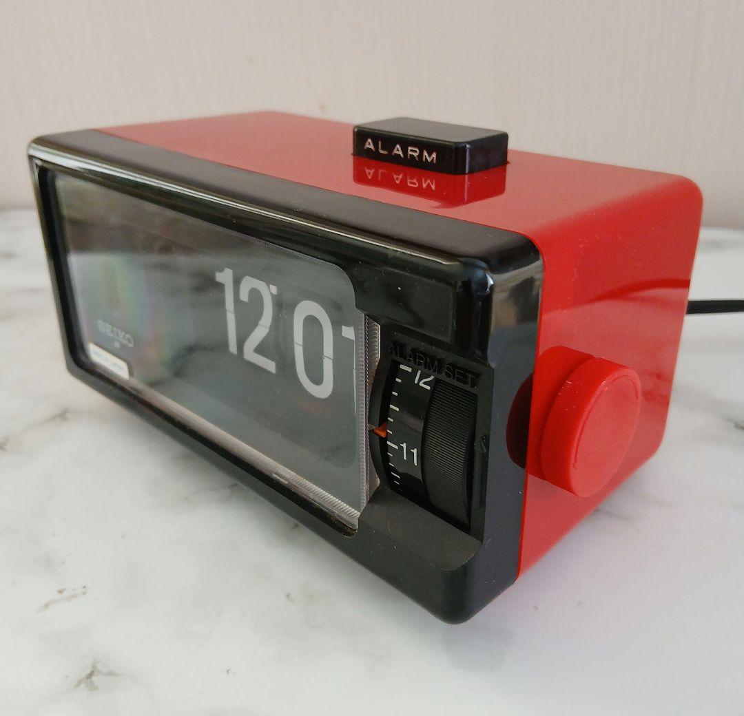 SEIKO パタパタ時計 昭和レトロ DP 690T 50/60Hz 赤と黒 - メルカリ