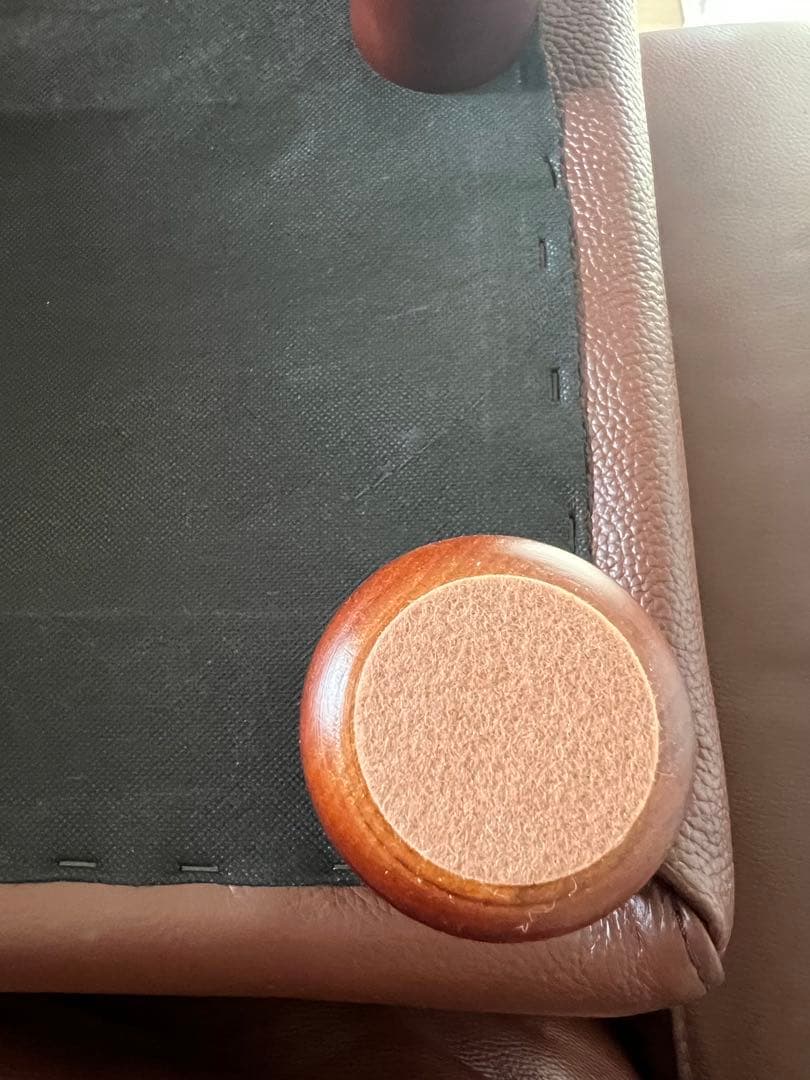 【送料込】無印良品　本革　2.5シーターソファ＋オットマン