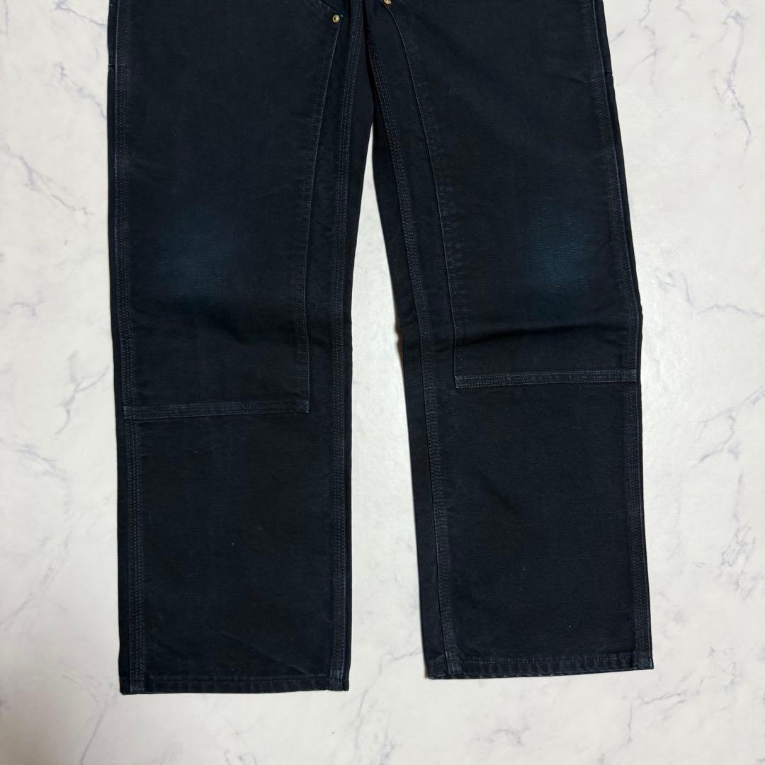 【125周年】Carhartt カーハート ダブルニー ダック地 ブラックW34