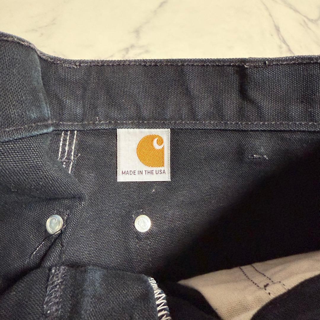 【125周年】Carhartt カーハート ダブルニー ダック地 ブラックW34