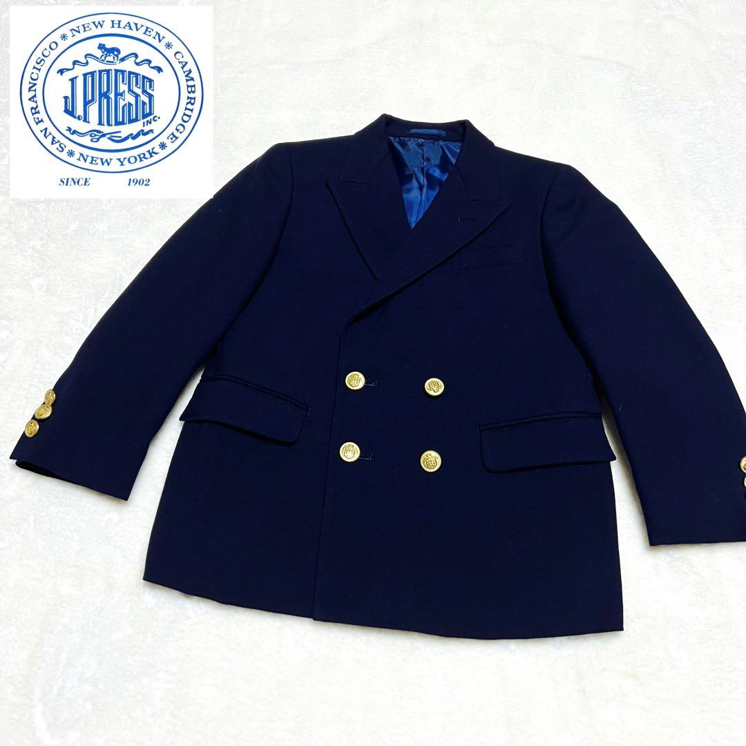 J.PRESS ジェイプレス 青タグ 金ボタン ダブル ブレザー 115cm - メルカリ