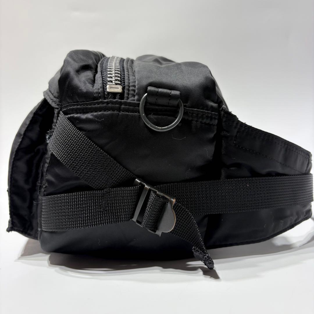 美品 PORTER ポーター タンカー ウエストバッグ ボディバッグ ブラック