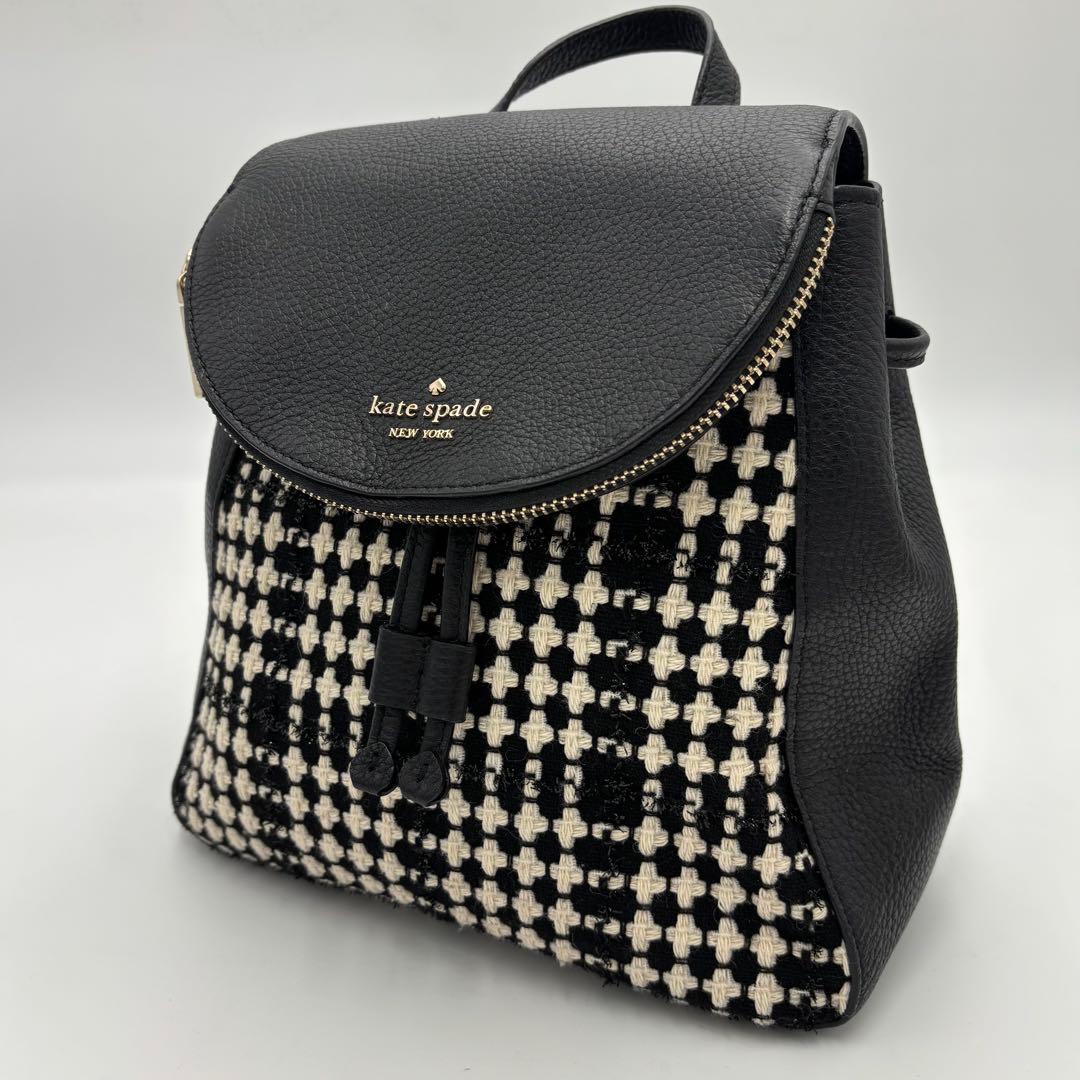 ✨美品✨kate spadeケイトスペード リュック バックパック 千鳥柄