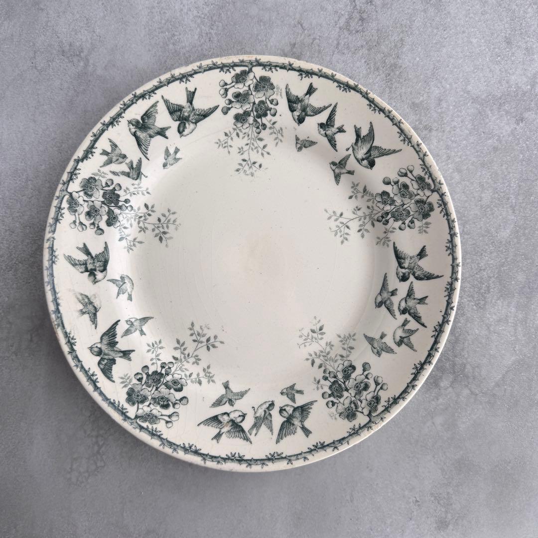 フランスアンティーク ショワジールロウ Montigny ディナープレート
