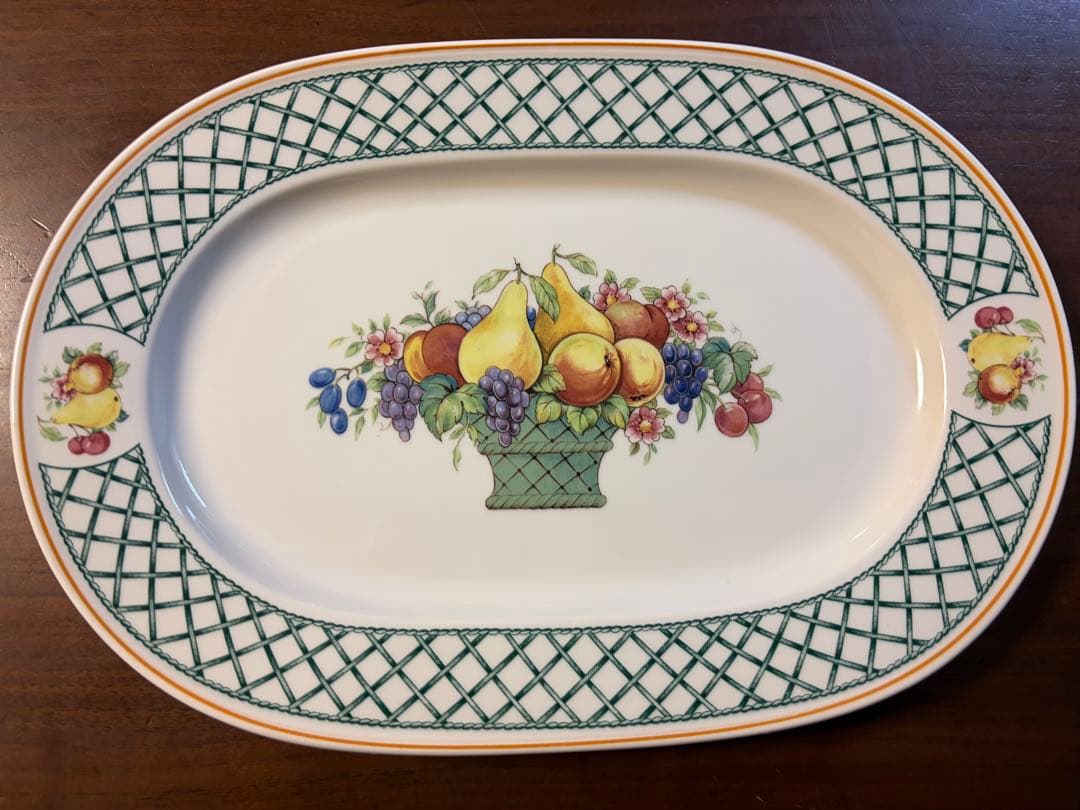 ドイツ製 ビレロイボッホ フルーツバスケット オーバルのお皿 - メルカリ