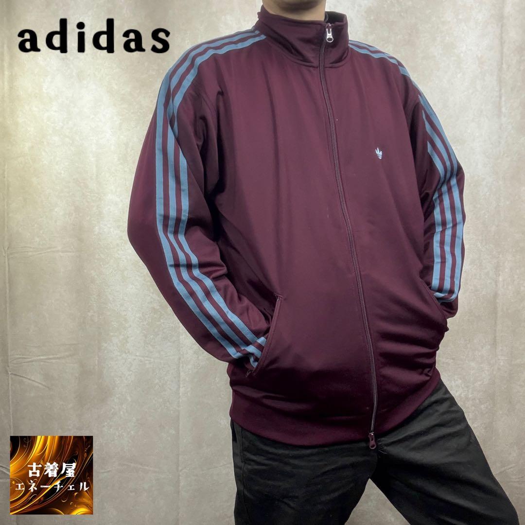 アディダス ベッケンバウアー トラックジャケット マルーン ワインレッド L